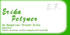 erika pelzner business card